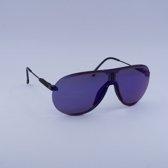Carrera SUPERCHAMPION D51 XT Sunglasses Black/Blue Shield Frame, Blue Lenses - Picture 1 of 12